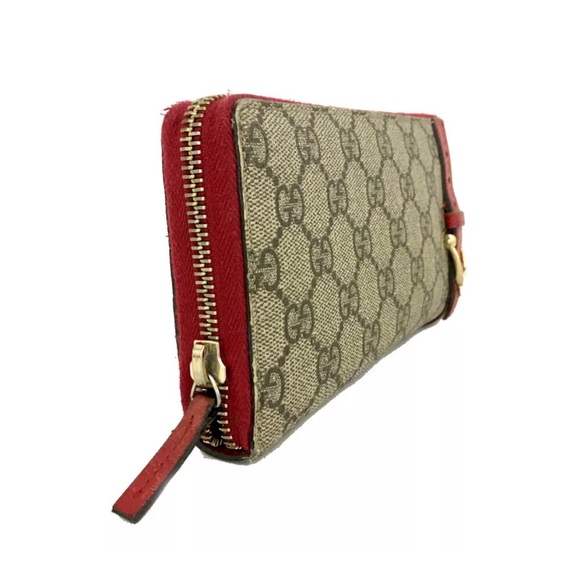 🏆💎💯 GUCCI Nice GG Logo PVC Zip Around Long Wallet - Picture 2 of 8